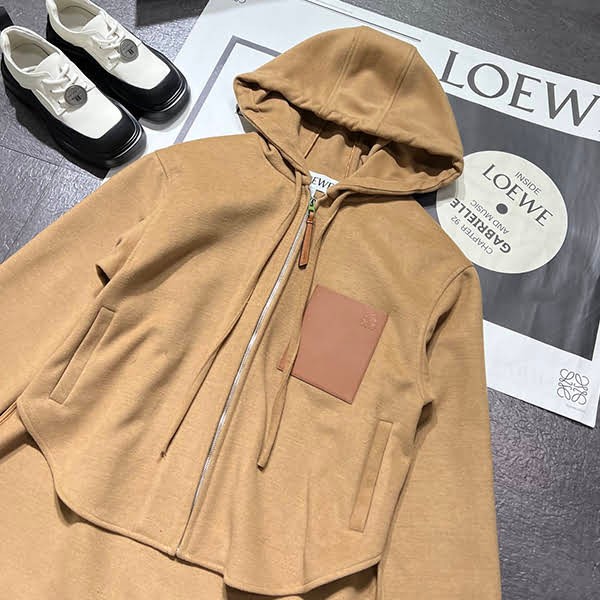 速達発送ロエベフーデッドジャケットウール 並行輸入品 lou29675
